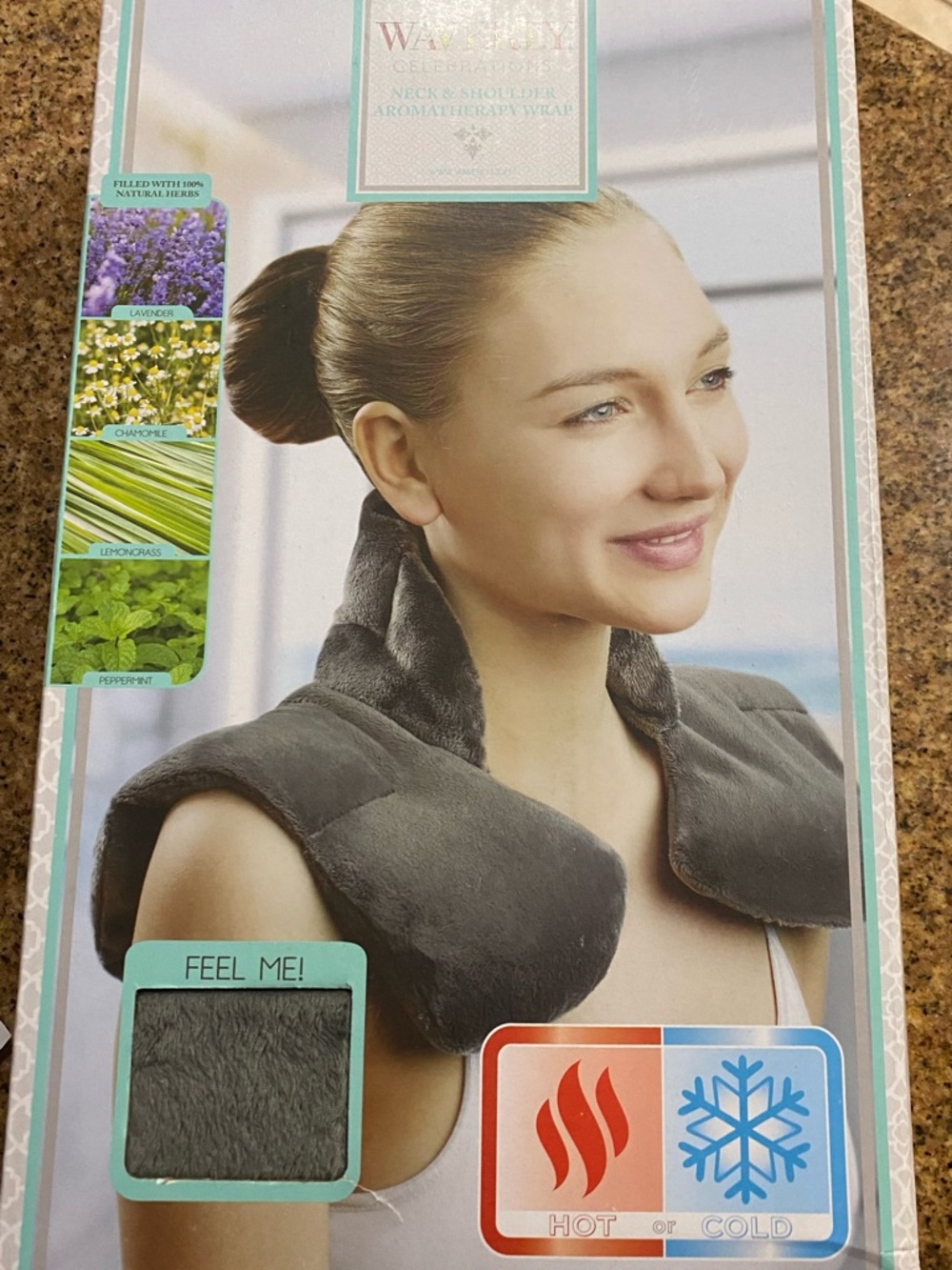 New Waverly Gray Aromatherapy Hot or Cold Neck & Shoulder Wrap